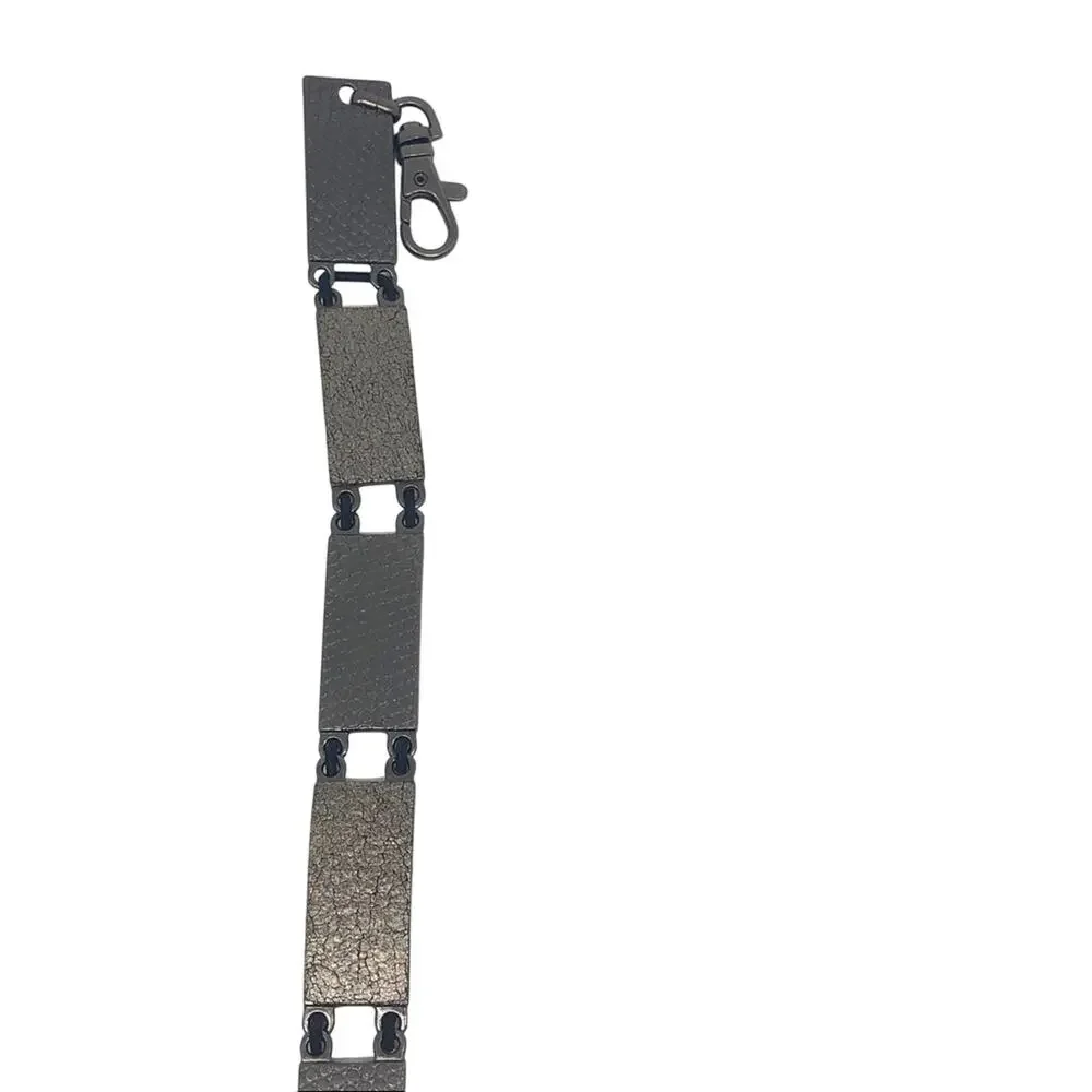 Pewter/silver Womens metal belt, o/s